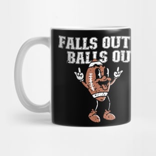 Falls Out Balls Out Football Thanksgiving Mug